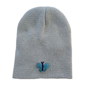 ⭐️2/$10 NWOT Toddler Kids Beanie Hat with Butterfly Embroidery